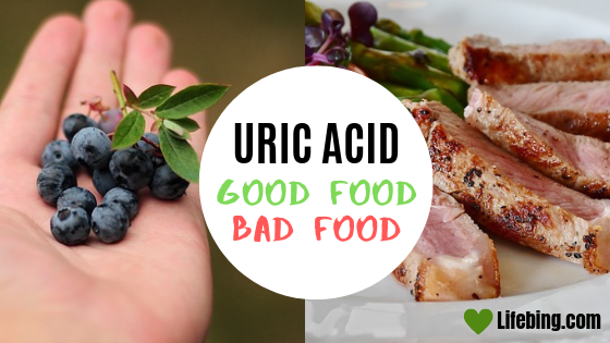 Good Food and Bad food in high uric acid level