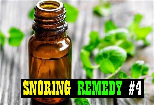 Snoring's another killer remedy is gargling with peppermint oil 