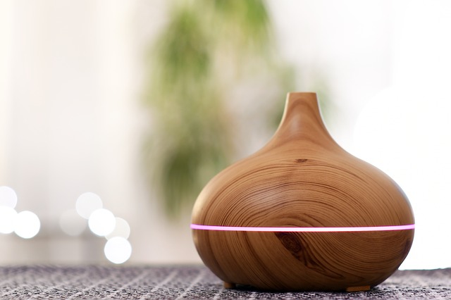 Oil diffusers dispersing essential oils into the air