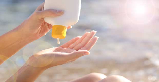 Use sun block cream to prevent acne