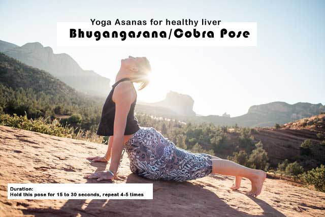 Cobra pose: Yoga for fatty liver