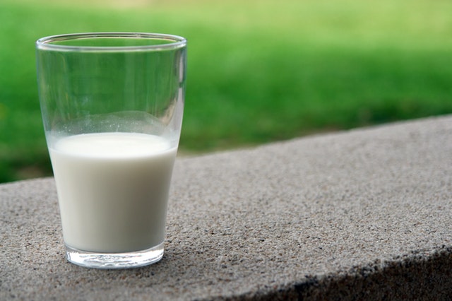 Soaked Cotton in Milk on dark circles