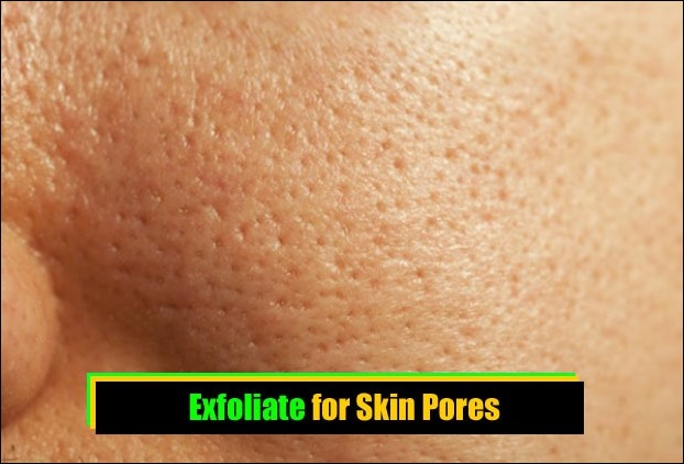You can remove the pores in your face with exfoliating scrubs