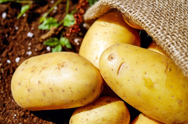 Potato - a natural bleaching agent helps in lightening dark circles