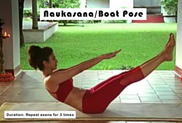 Detox liver with Naukasana/Boat Pose