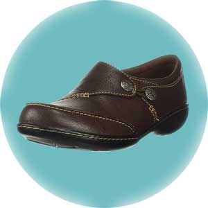 Clarks Women's Ashland Lane Q Slip-On Loafer work shoes