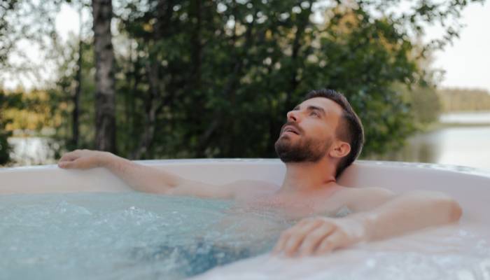 Hot tub helps to have a better sleep at night