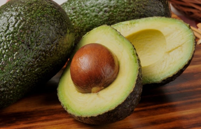 Avocado fruit on a table