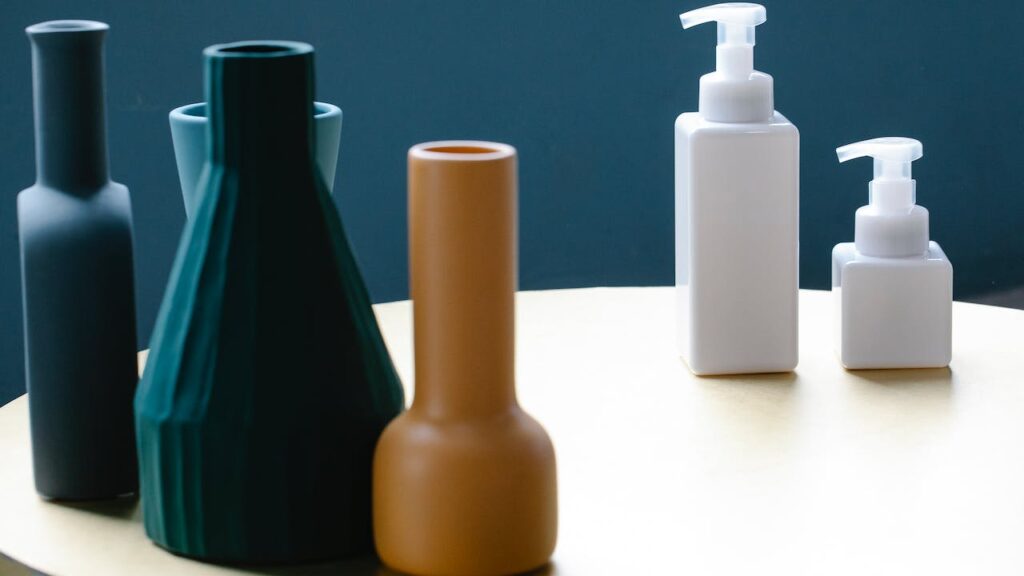 Various skin creams and ointment on a table