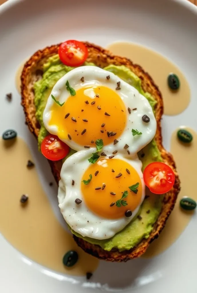 Avocado Toast With Eggs