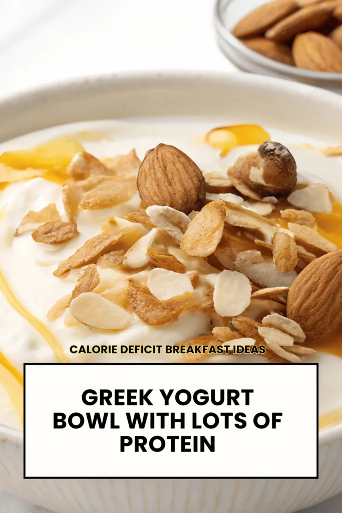 Calorie deficit ideas for breakfast with yogurt