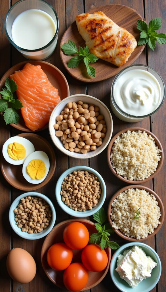 View of Lysine rich foods