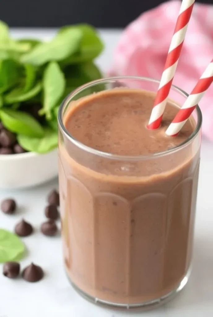 Chocolate Spinach Powder Smoothie